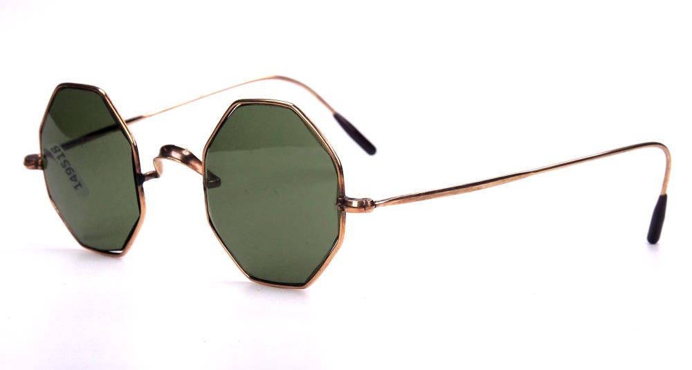 Achteckbrille echt Vintage als Sonnenbrille der 50er Jahre aus Golddouble149518