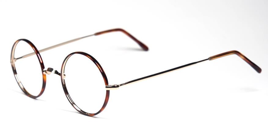 John Lennon runde Brille mit dunklem Winsorrändern 1700W d