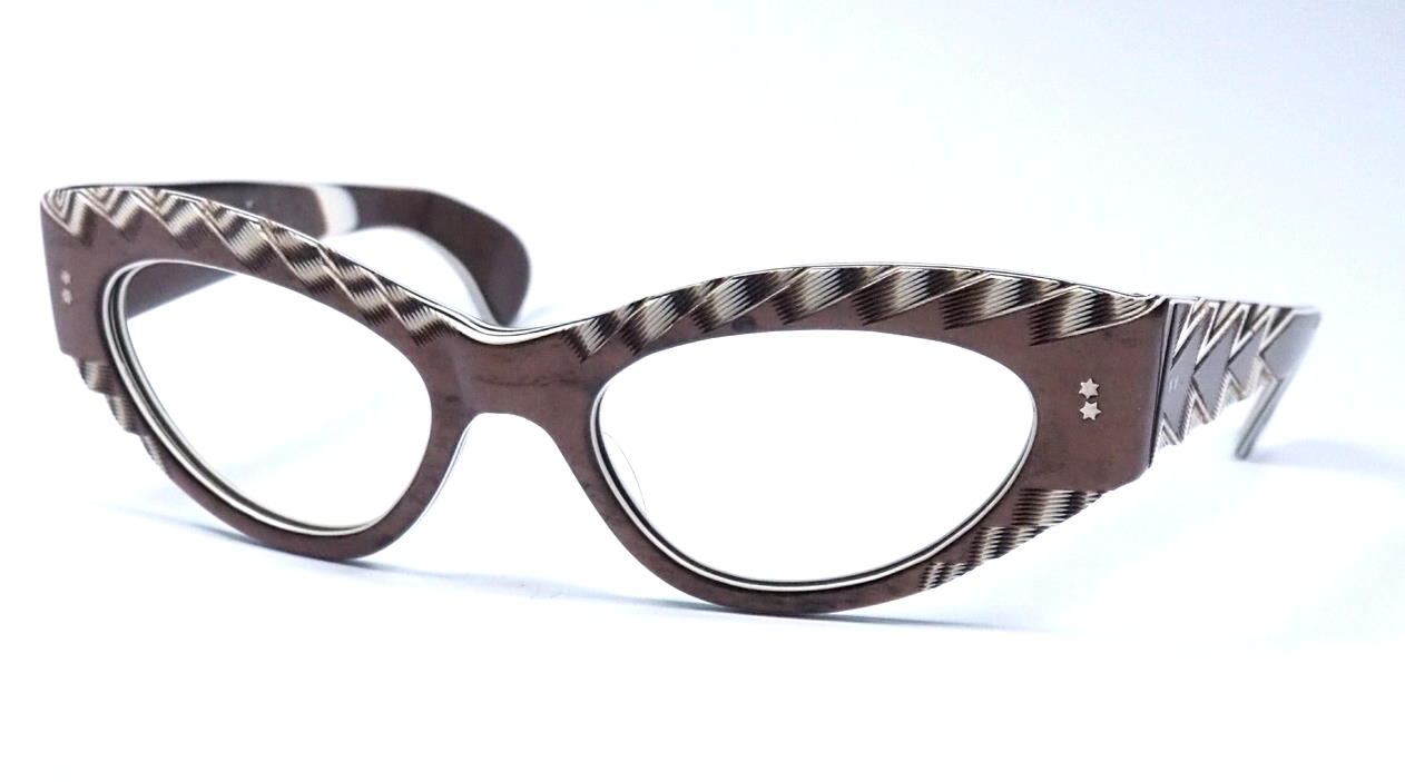 Schmetterlingsbrille, Cateye-brille aus Baumwollacetat, 2616