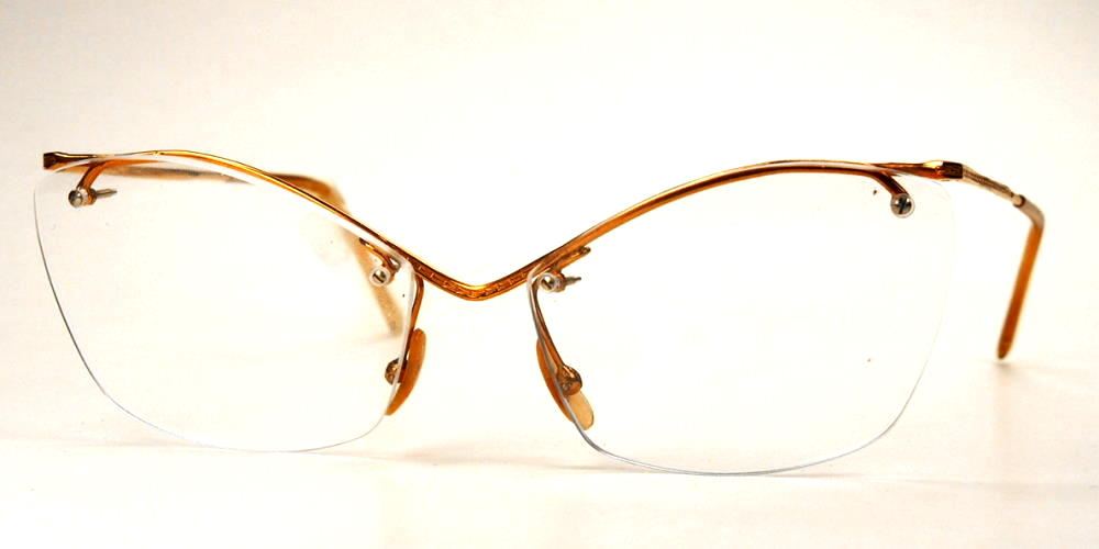 40er Jahre Vintage Brillengestell aus Golddouble