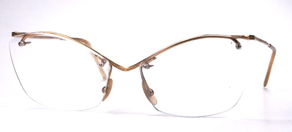 40er Jahre Vintage Brillengestell aus Golddouble