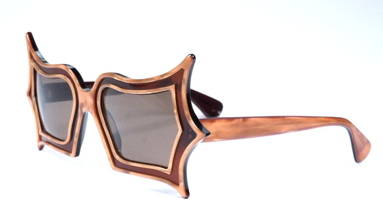 Peggy Guggenheim Brille made by Safilo,  verrückte Brillen, außergewöhnliche Brille, coole Vintagebrille, 415816