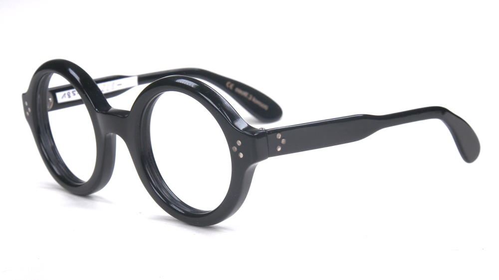 Lesca Lunettes Modell: Phil, eyewear große runde Brille, Phil schwarz