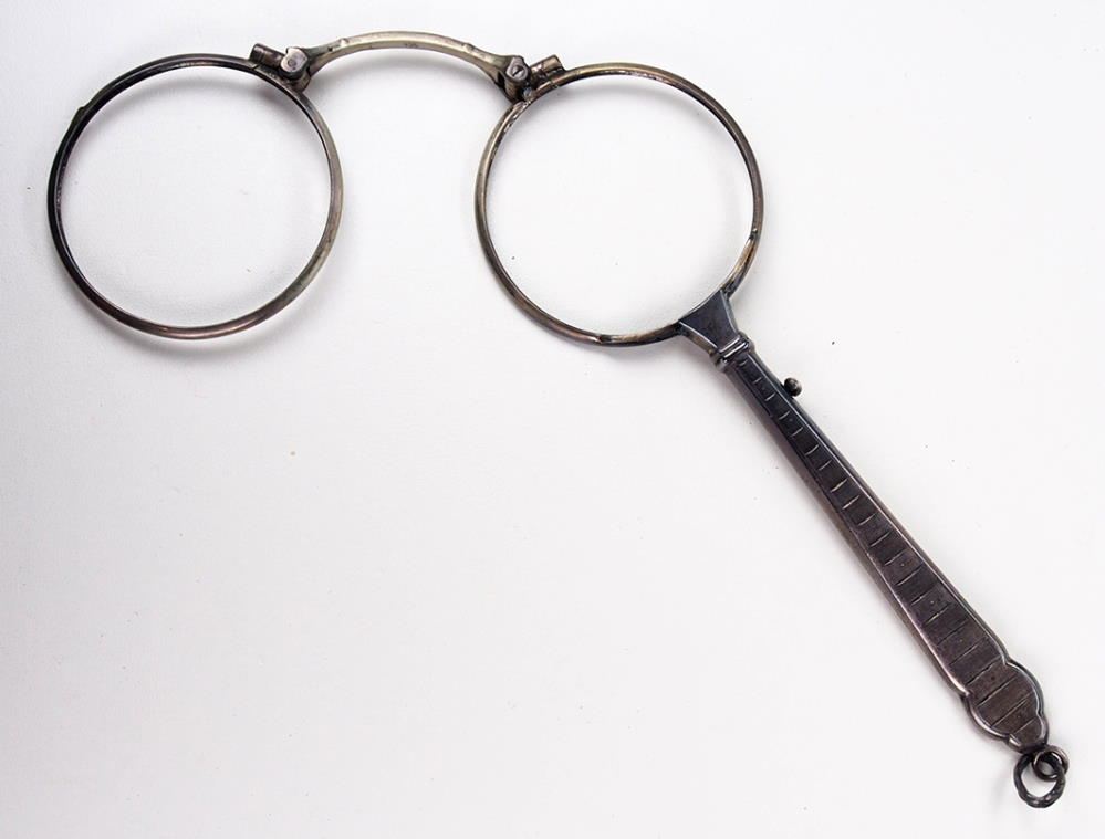 Lorgnette, Lorgnong, Vorhalten, original antik, Springlorgnette,  Antikbrille, wie aus den 20er Jahren