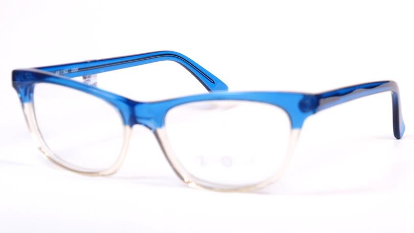 Vintagebrille Binocle, handmade in France, blaue Vintagebrille der späten 80er Jahre