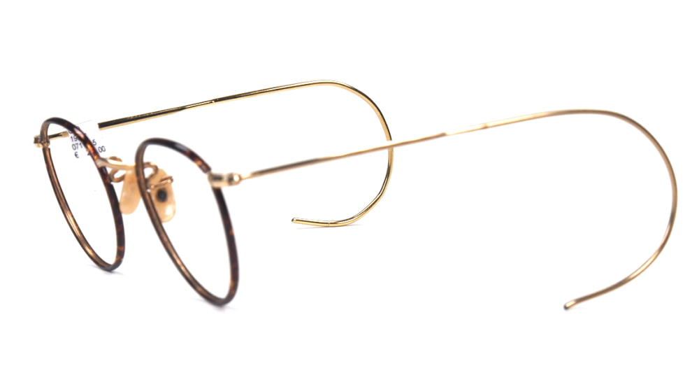 Pantobrille, Antikbrille mit Winsorrändern überzogen