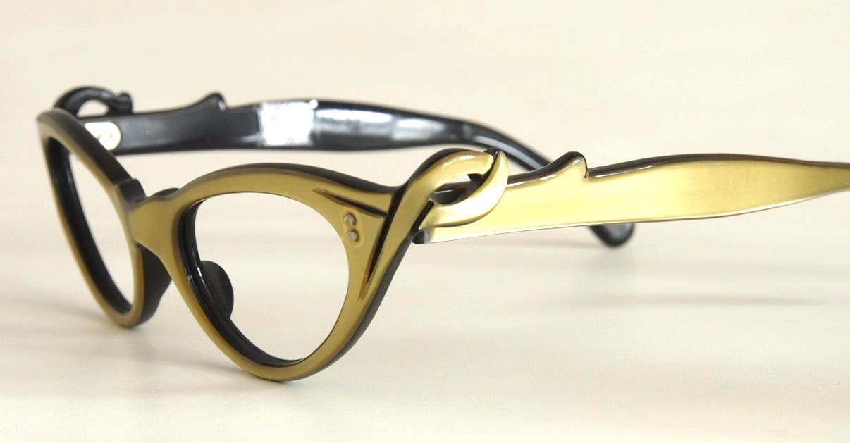 50er Schmetterlingsbrille, Cateye Brille, Rockabillybrille