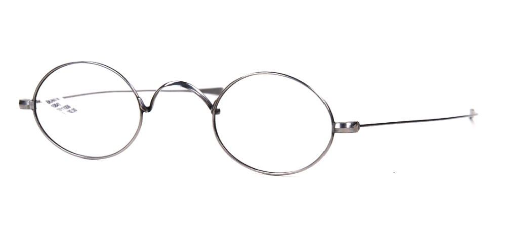 Ovale antike Brille aus dem Ende des 19. Jahrhunderts original und fabrikneu