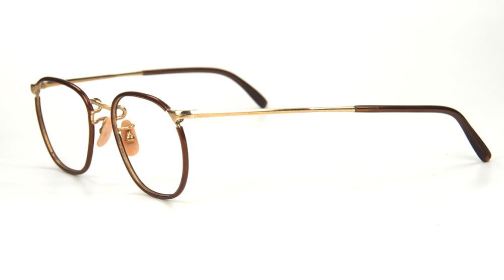 Kleine Pantobrille, antike Brille aus Golddouble aus den 30er Jahren
