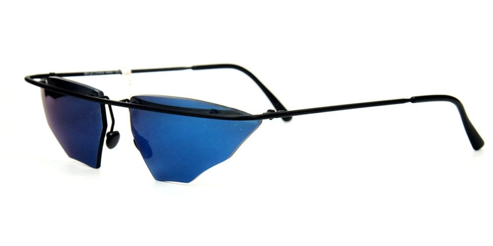 70er Jahre Schmetterlingsbrille Sonnenbrille  blauverspiegelt