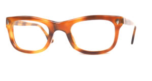 Rockabilly Brille der 50er Jahre hellbraungefleckt
