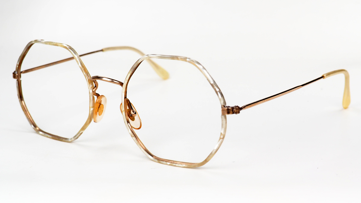Achteckige Vintagebrille aus den 80er Jahren – Bild 2