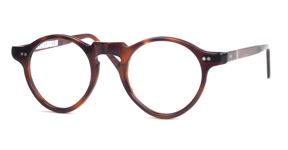 Hornbrille der 40er Jahre, Pantobrille aus Acetat, in havanna