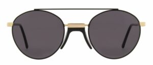 Andy Wolf eyewear Nick sun, Col. 01 schwarz/gold mit grauen Gläsern