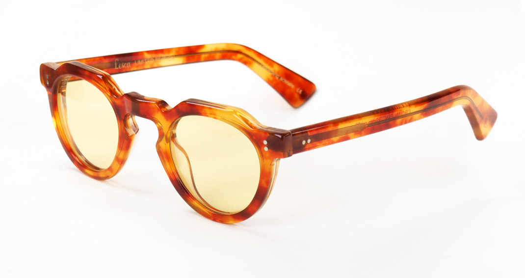 Lesca Lunetier Limited Edition Modell Crown Panto col. 23, upcycling acetate