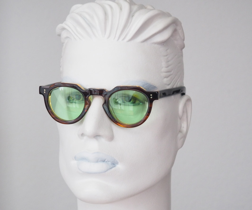 Lesca Lunetier Limited Edition Modell Crown Panto col. 19, upcycling acetate – Bild 3