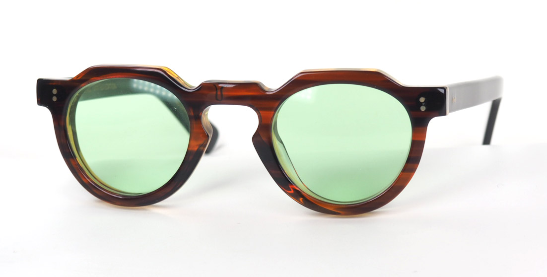 Lesca Lunetier Limited Edition Modell Crown Panto col. 19, upcycling acetate