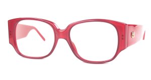 Rote Vintagebrille Emmanuelle Khanh, original Vintagebrille der 70er Jahre