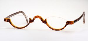 Halbbrille, Lesebrille, Vintagehalbbrille echt Lesca DL19