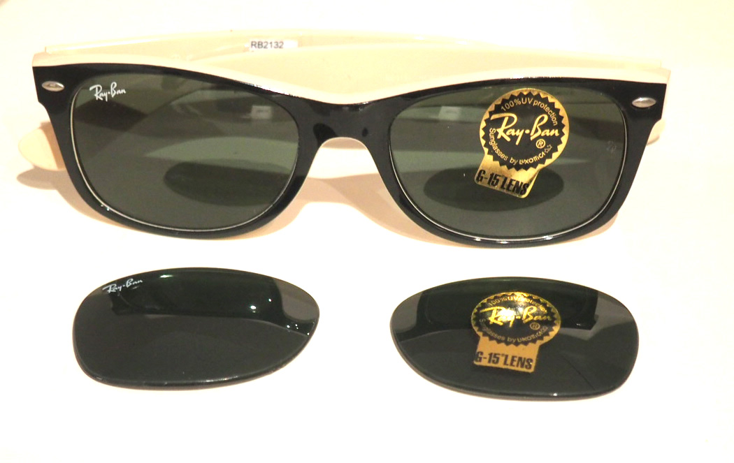 Ray Ban New Wayfarer 2132 Ersatzgläser zum Schnäppchenpreis