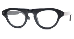 Echte Vintagebrille der 90er Jahre in schwarz