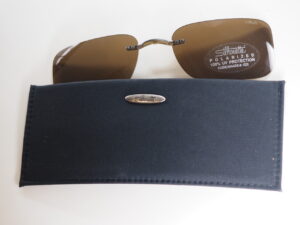 Flaches Original Etui von Silhouette für Sonnenclip. Incl. Clip