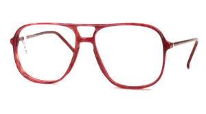 Große Vintagebrille mit Doppelsteg aus Kunststoff der 70er Jahre
