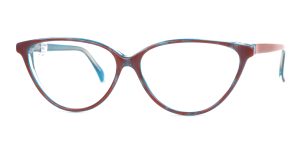 Vintagebrille der 90er Jahre, große Cateyebrille