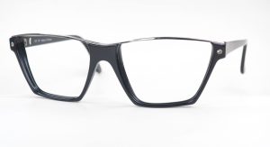 Vintagebrille der 80er Jahre, große schwarze Brille