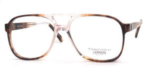 Vintagebrille mit Doppelsteg aus Kunststoff der 70er Jahre fabrikneu